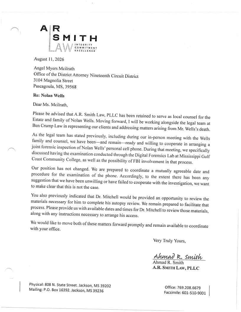 Released correspondence · page 5 from the district attorney's September 18 release