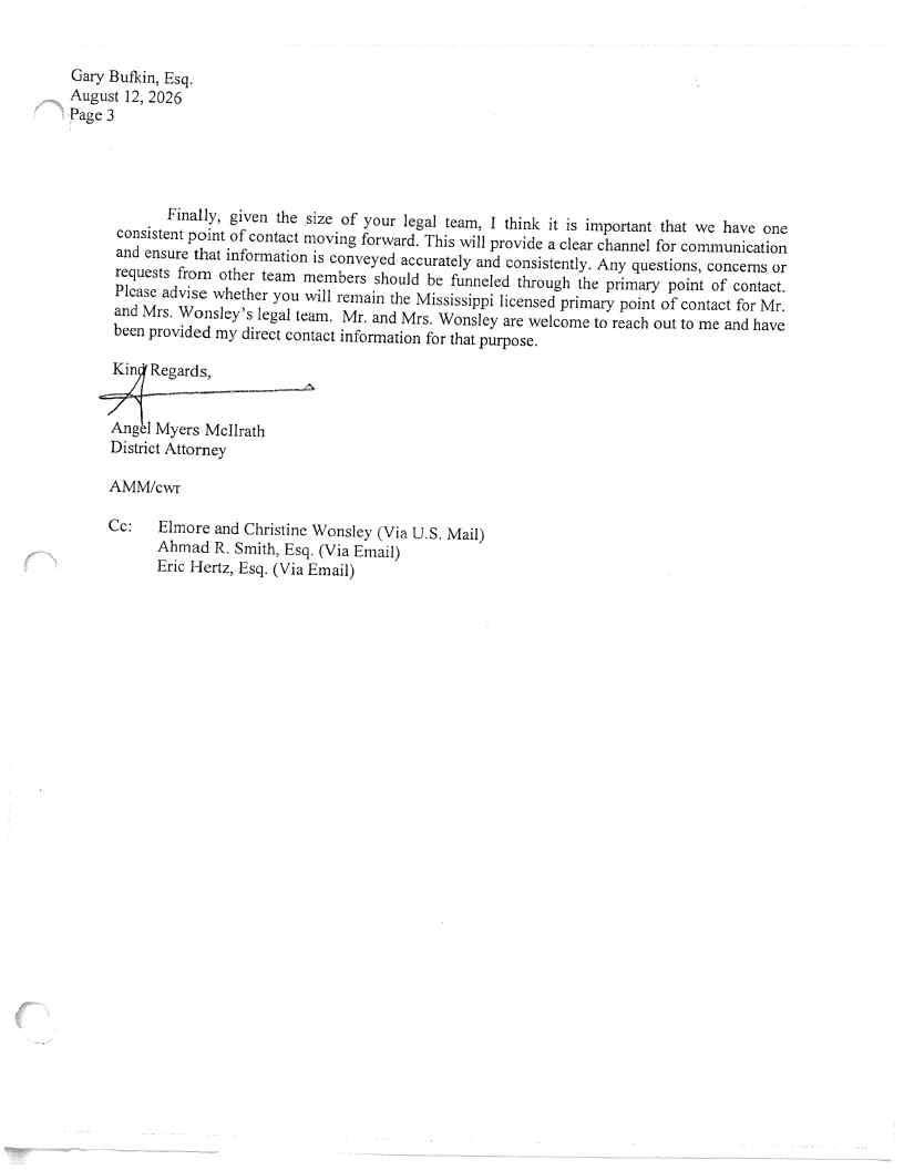 Released correspondence · page 8 from the district attorney's September 18 release