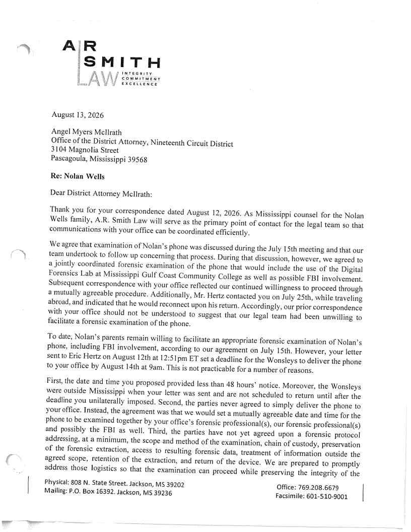 Released correspondence · page 9 from the district attorney's September 18 release