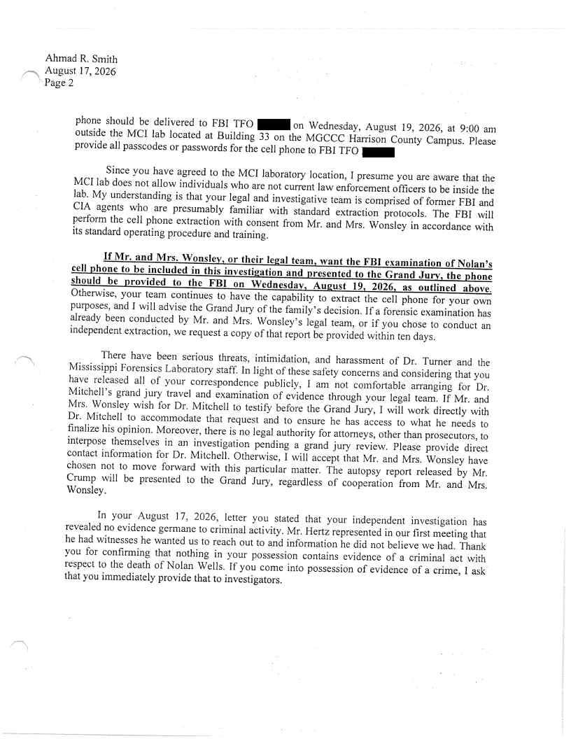 Released correspondence · page 14 from the district attorney's September 18 release