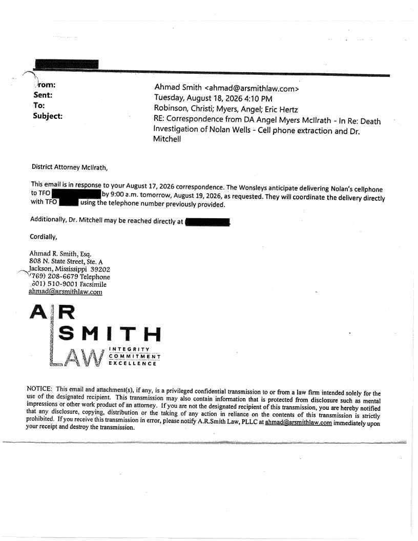 Released correspondence · page 16 from the district attorney's September 18 release