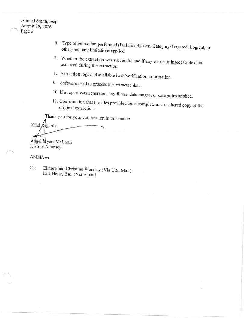 Released correspondence · page 18 from the district attorney's September 18 release