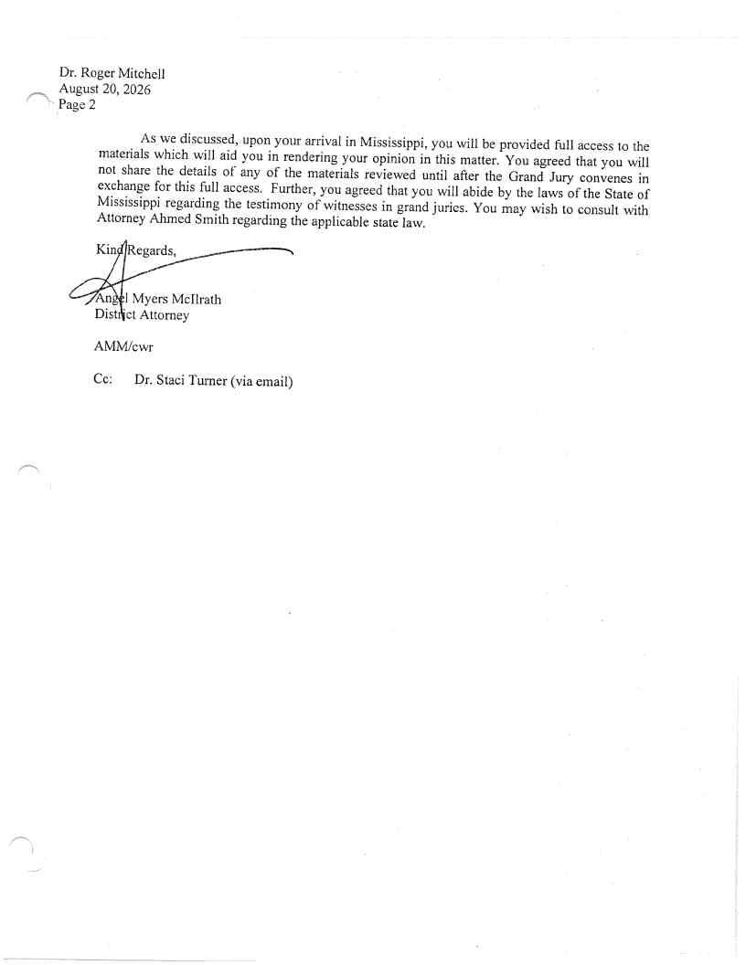 Released correspondence · page 20 from the district attorney's September 18 release