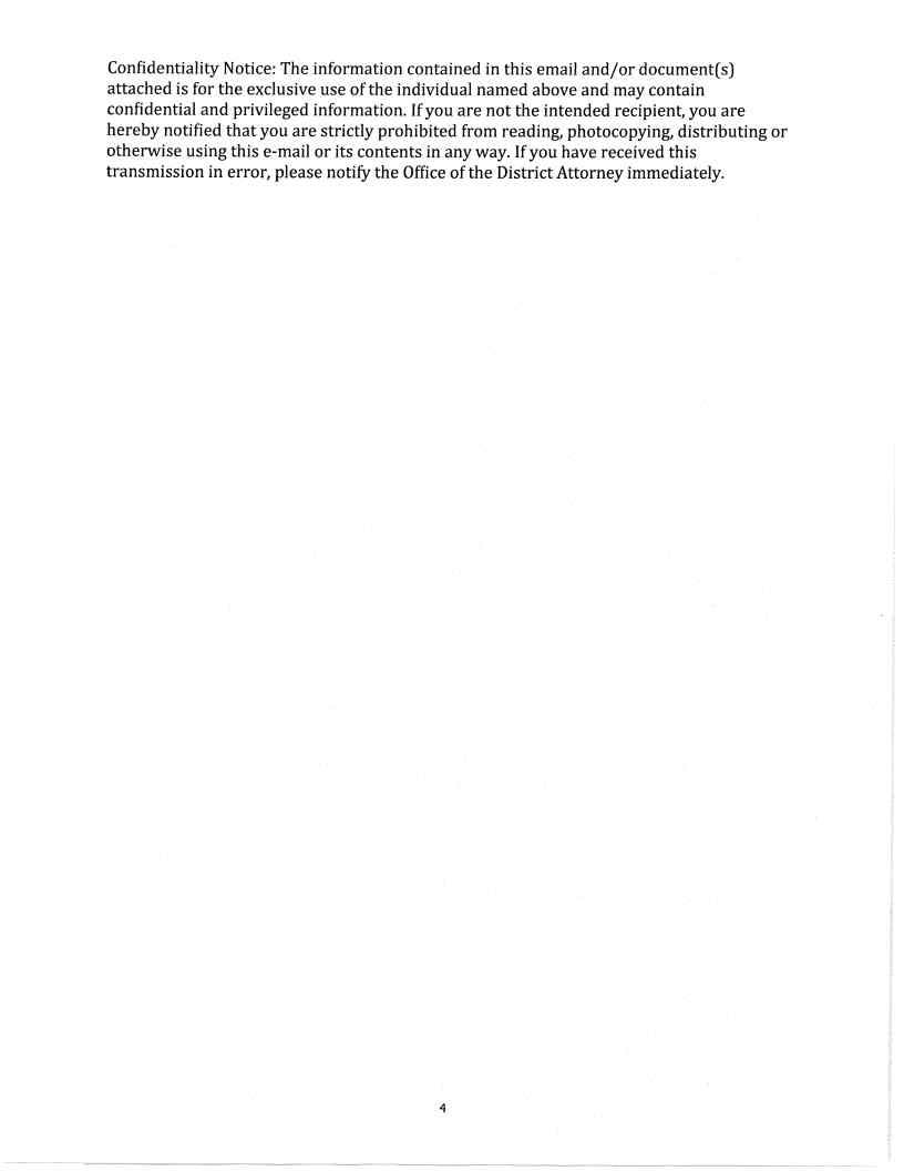 Released correspondence · page 29 from the district attorney's September 18 release