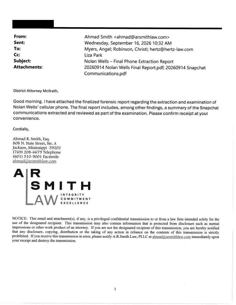 Released correspondence · page 33 from the district attorney's September 18 release